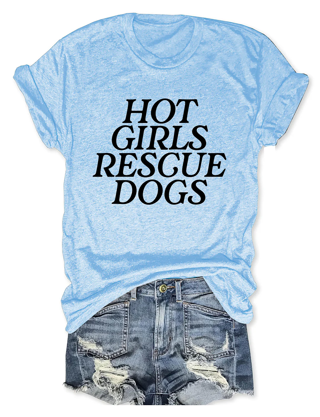 Hot Girls Rescue Dogs T-shirt