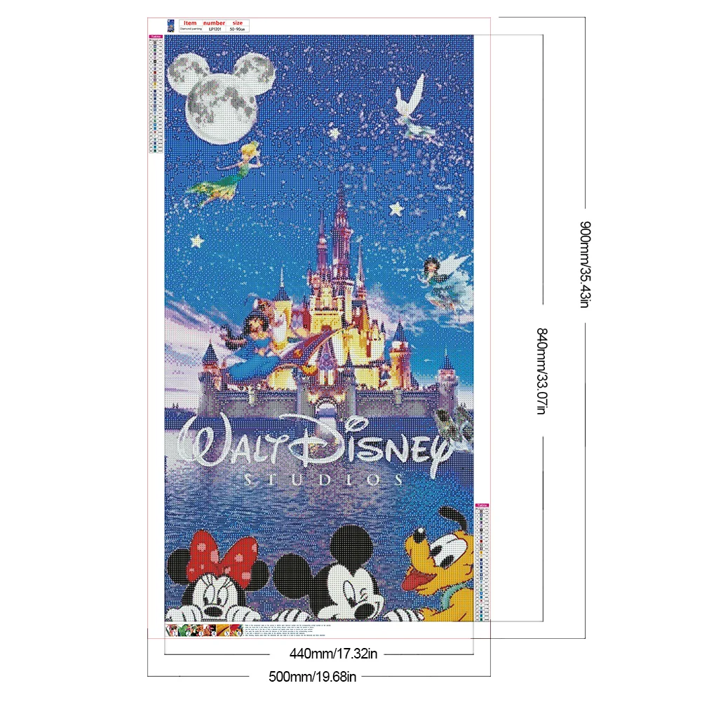 Diamond Painting - Full Round Drill - Disneyland Mickey Mouse(Canvas|50*80cm)