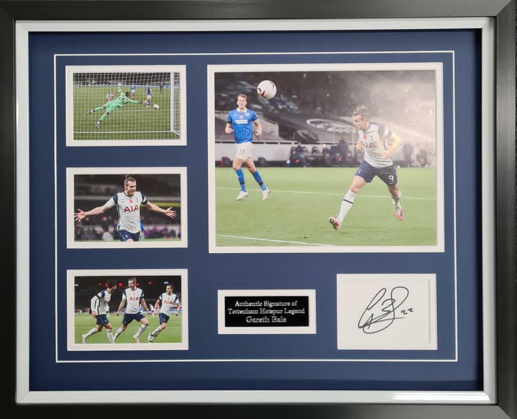 Gareth Bale Signed & Framed Tottenham Hotspur F.C Photo Poster painting Mount Display AFTAL COA