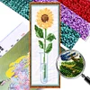Bead Embroidery - Partial Printed 9CT Sunflower(26x10 CM)