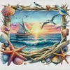 (Multi-Style) Love Shell Beach-11CT Stamped Cross Stitch 40*40cm/45*45cm tapestrymarket