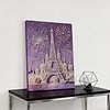 (30x40cm)DIY Pearl Painting Framed Eiffel Tower Handmade Pearl Material Art Kit Living Room Decor