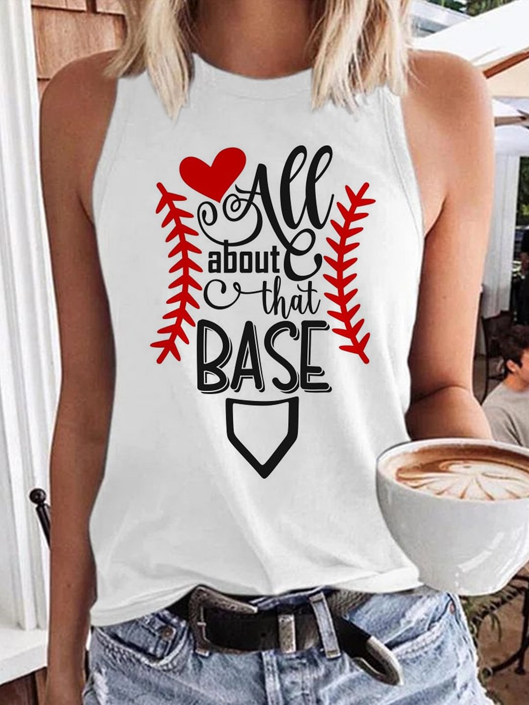 Love All About That Base Sleeveless Tee
