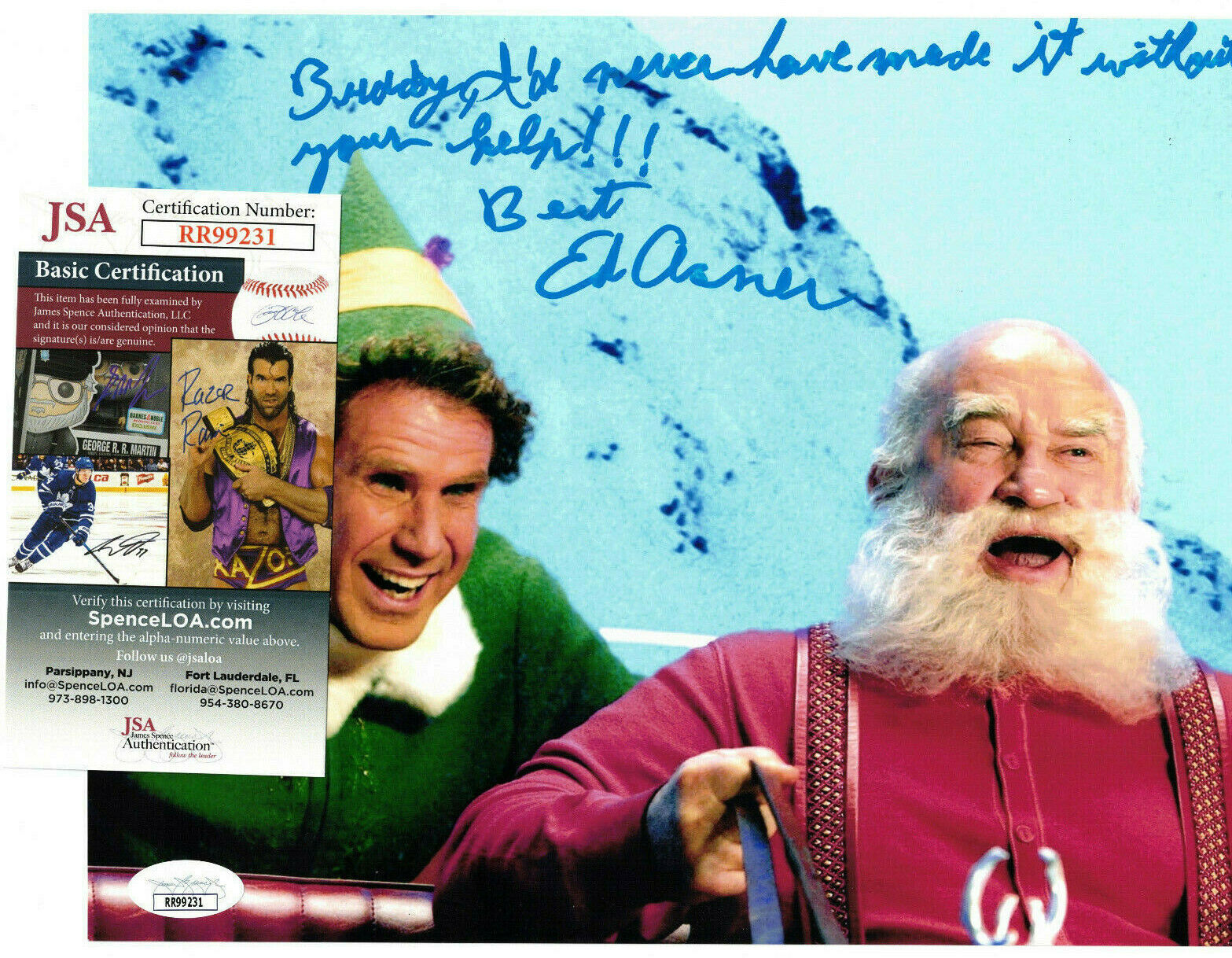 Ed Asner Authentic Signed 8x10 Photo Poster painting Autographed, Elf, Santa Claus, JSA COA