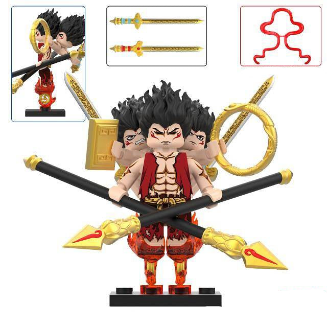 Ne Zha Custom Minifigure Minifigure Bricks monstertoys