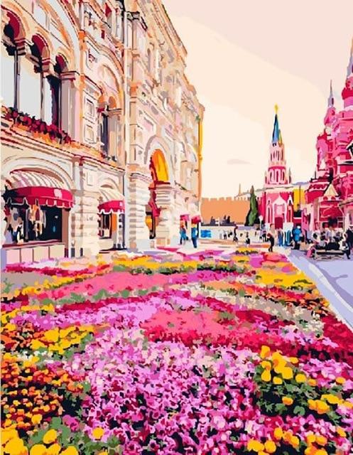 

Moscow Flowers – Cities Paint By Numbers - 40*50CM, 501 Original