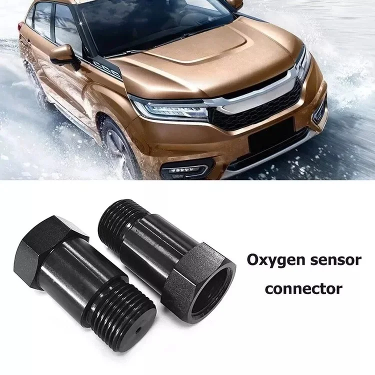 Garlaven Black Car O2 Oxygen Sensor Connectors M18 x 1.5 Lambda Sensor Adapter Tools