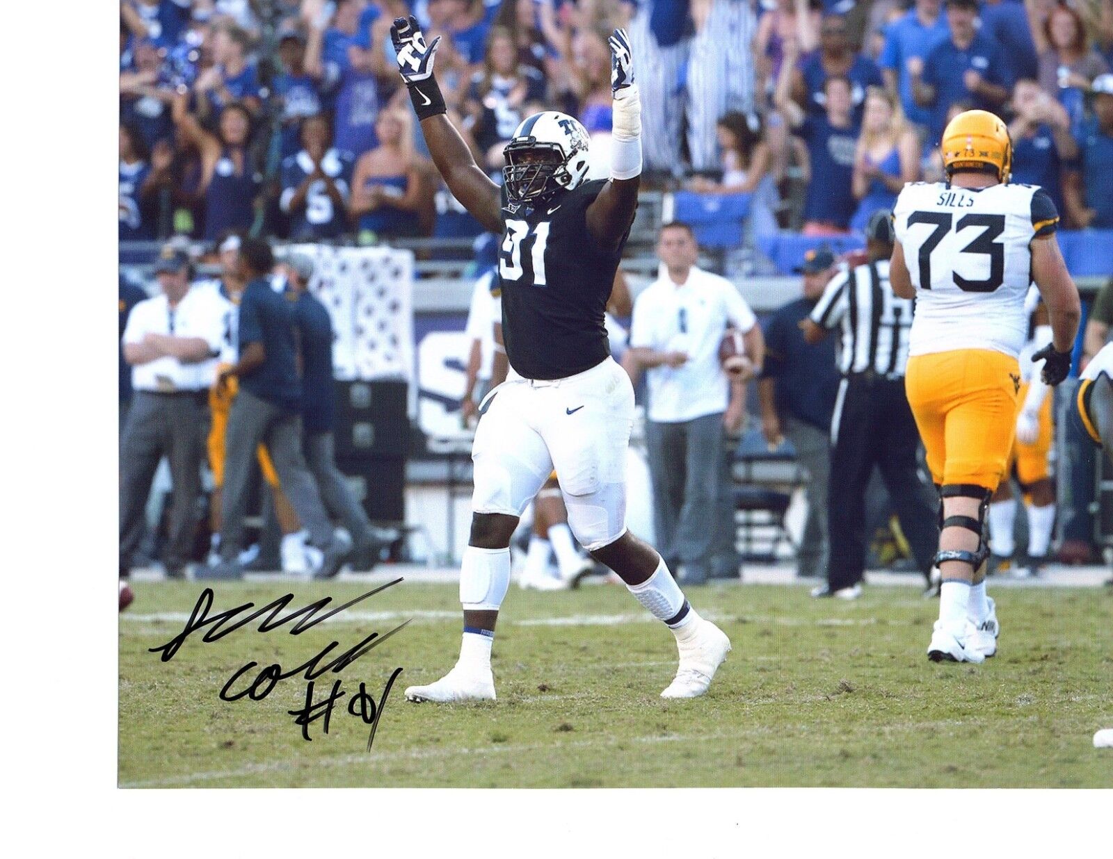 LJ Collier TCU Horned Frogs signed autographed 8x10 football Photo Poster painting b