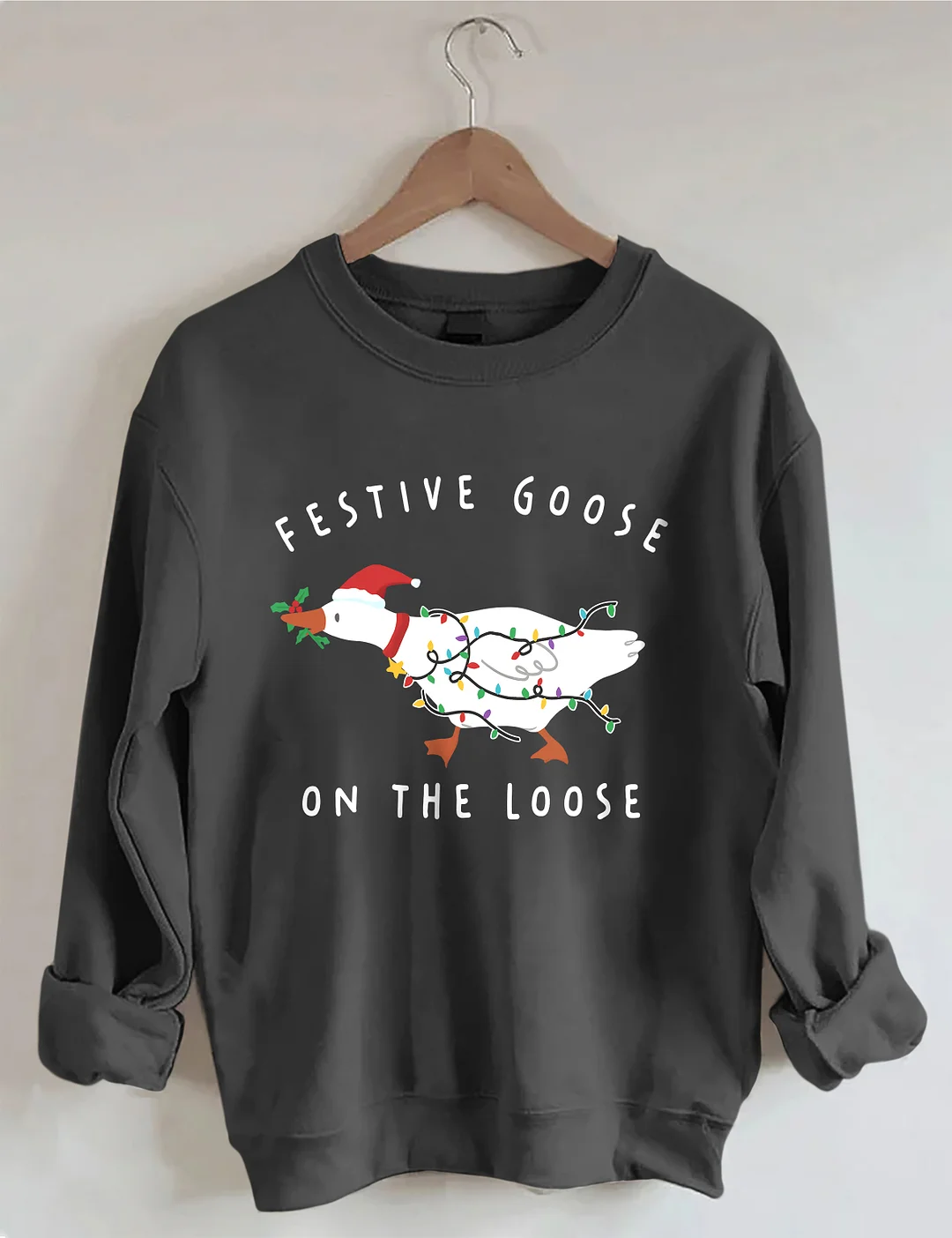 Funny Christmas Goose Sweatshirt