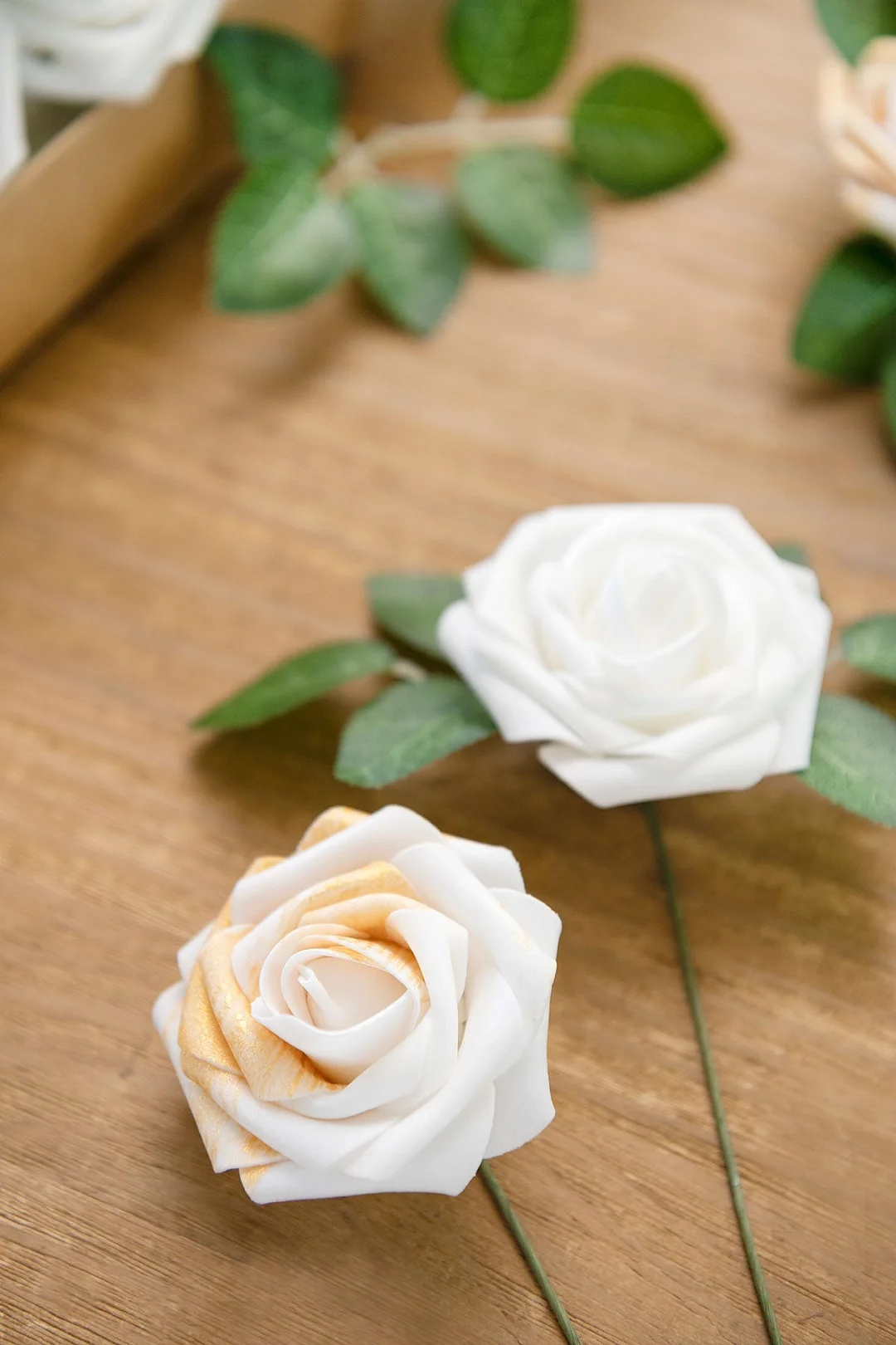 3" Foam Rose with Stem - 56 Colors