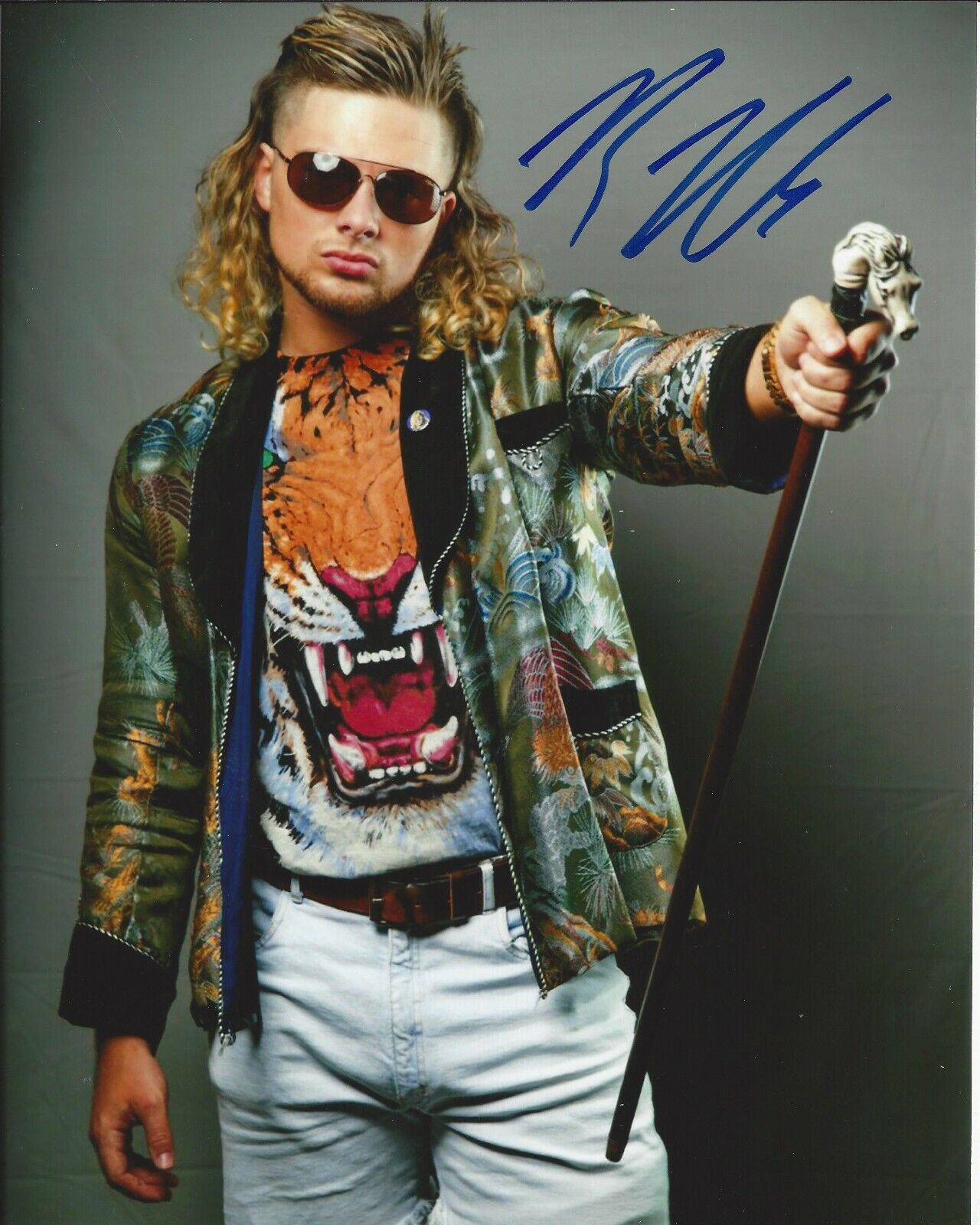 Brian Pillman Jr autographed 8x10 AEW MLW In Person 5