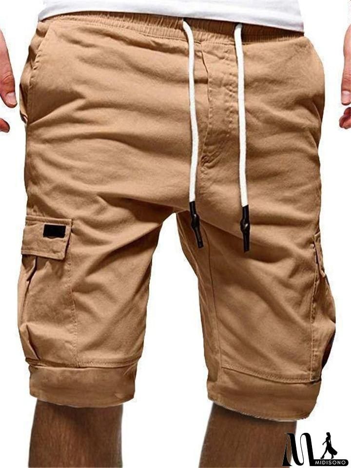 MidiSono - Men's Casual Cargo Shorts for Summer