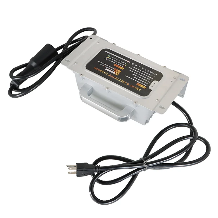 SEBLAFF 48V 17A Golf Cart Battery Charger IP67 Matching 3-Pin Round Plug Replacement for Club Car DS Precedent Golf Cart