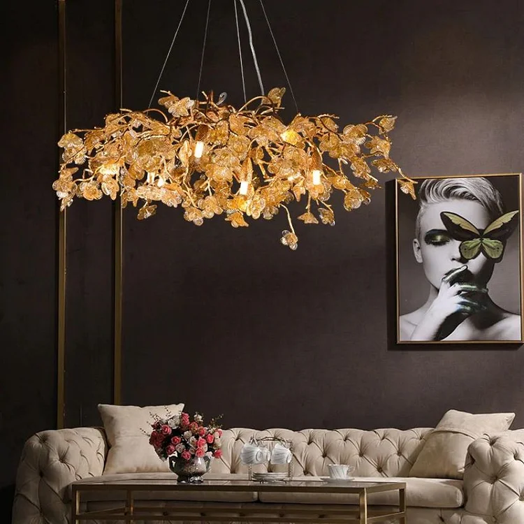 Weirwood Round Chandelier Tree Branch Ceiling Light