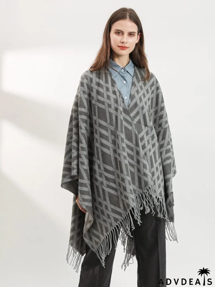 Fringe Hem Shawl Scarf