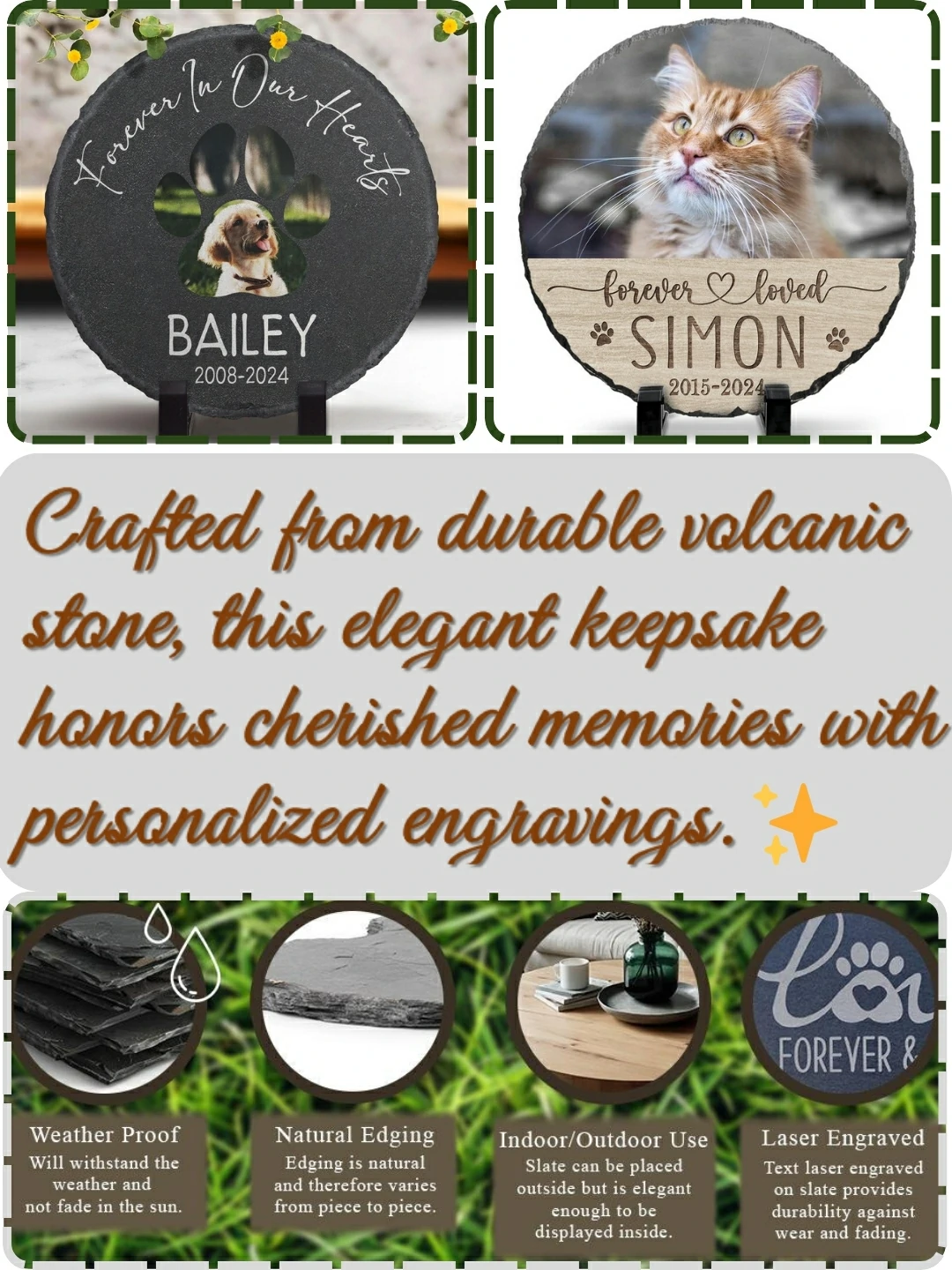 lookipet custom Pet Memorial Stone