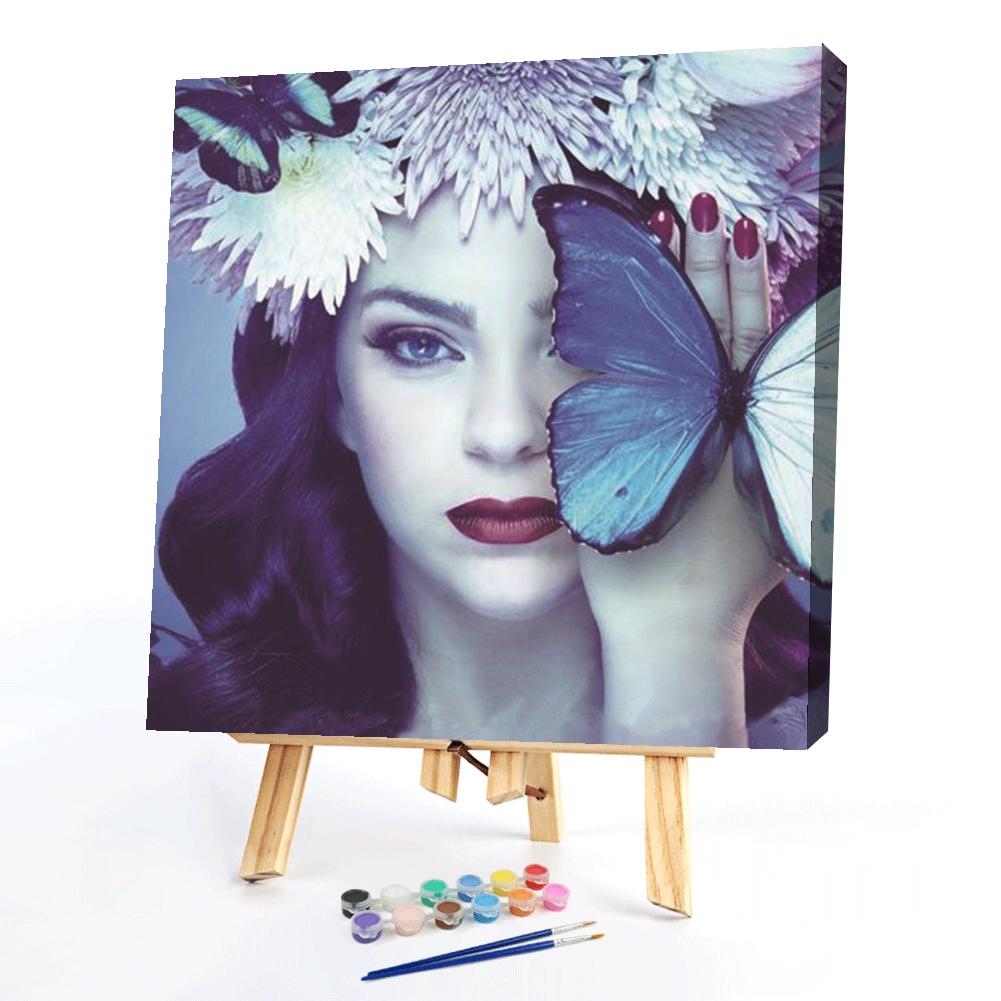 

40*40CM - Paint By Numbers - Woman, 501 Original