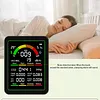 9 In 1 Multifunctional Air Quality Detector Carbon Dioxide Airs Tester Gas Detector LCD Screen Temperature/Humidity Tester Noise/CO2/TVOC/AQI/C6H6/HCHO/CO Detect