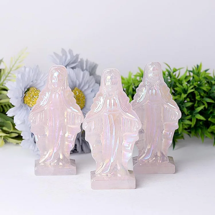4.8" Aura Angel Sculpture Crystal Carvings Model Bulk