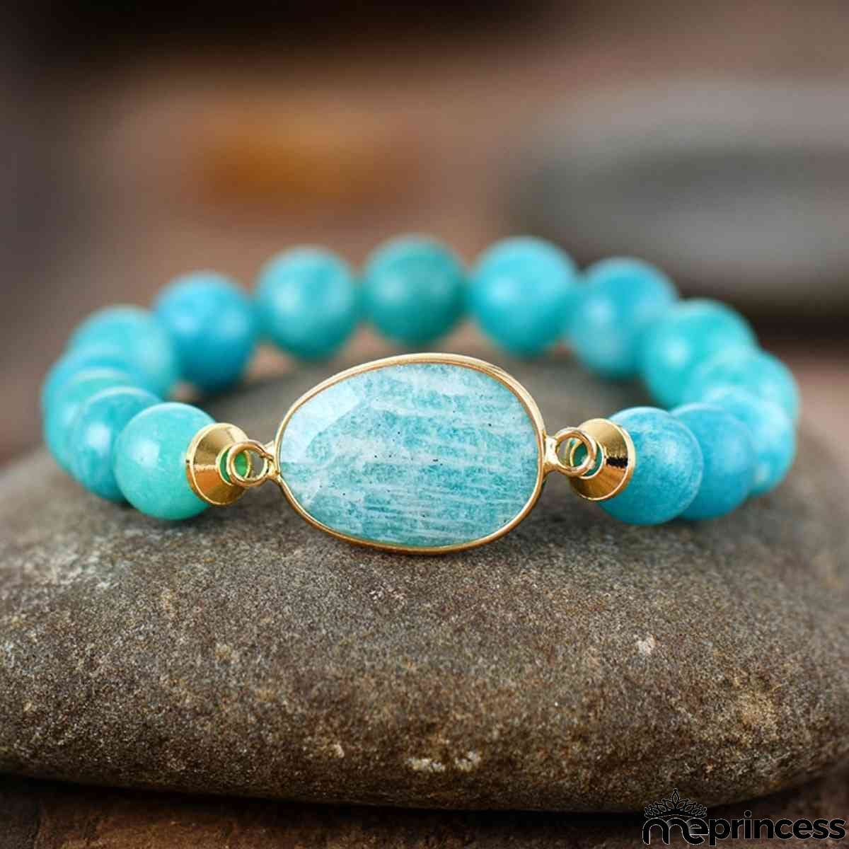 Natural Stone Beaded Bracelet