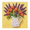 DIY Pre-Framed Flower Button Art Canvas Kit