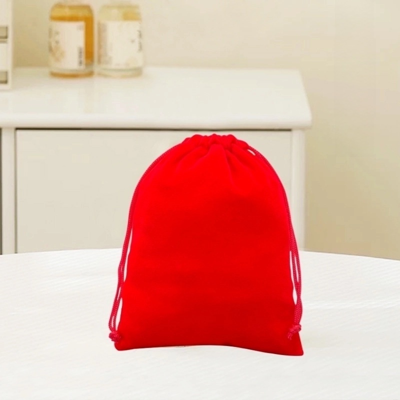 100 Pieces Factory Flannel Jewelry Packaging Bag Buddha Beads Jewelry Play Bag Brocade Bag Gift Bag Drawstring Bag