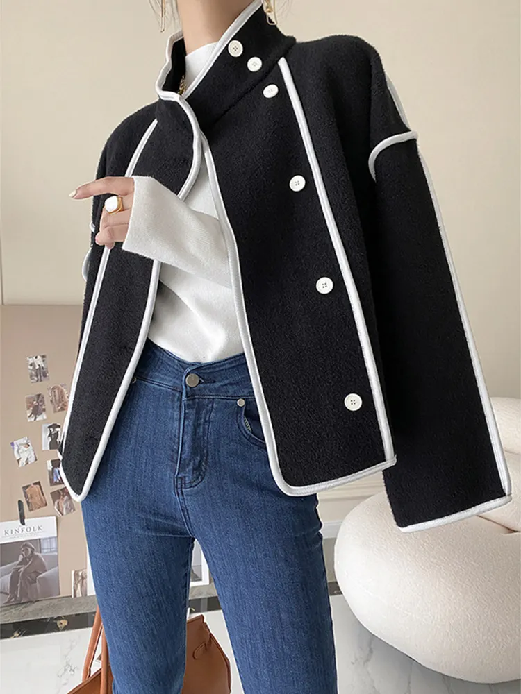 Collared Long Sleeve Coat