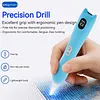 Stylo &agrave; peinture en diamant &eacute;lectrique pour adultes aspirateur sans fil en diamant stylos d&rsquo;art avec lumi&egrave;re LED Type C aliment&eacute;s pour perceuses carr&eacute;es rondes et AB
