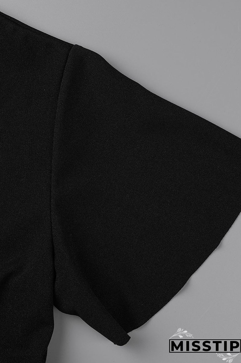 Black Casual Elegant Solid Patchwork Fold O Neck A Line Dresses