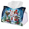Joy To The World DIY PULeather Diamond Painting Tissue Box for Adults Beginners Large Size Diamond Art Paper Storage Holder for Living Room Bathroom Table Decor