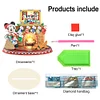 DIY Mickey Mouse Diamond Painting Single-sided Wooden Desktop Ornaments