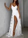 Split-Side Crochet Condole Belt Maxi Dresses