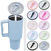 40Oz Tumbler Flip Straw Lid Replacement Spill Proof Cover for Stanley 40oz Mug