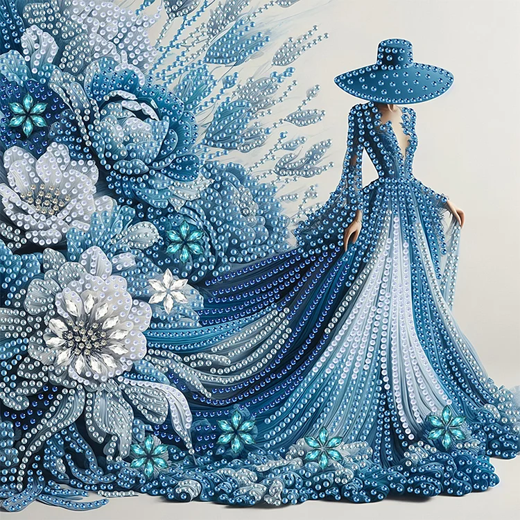 Lady - Partial Drill - Special Diamond Painting(30*30cm)