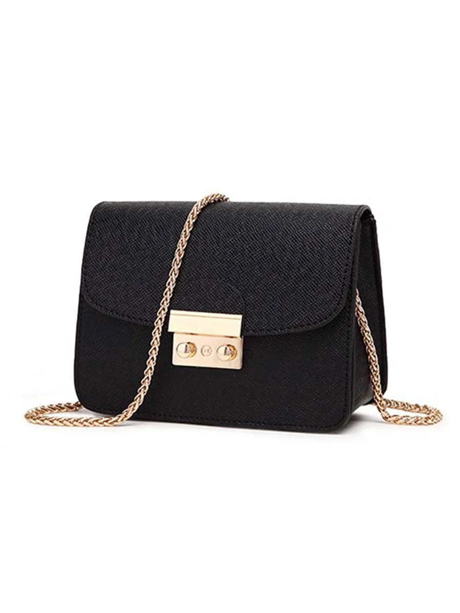 Women Bag Leather Chain Messenger Bag