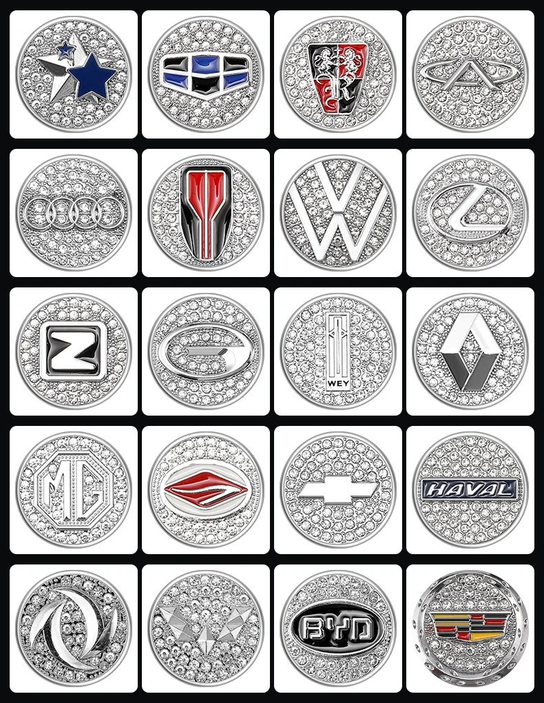 Car one-button start diamond-encrusted heart-shaped protective cover