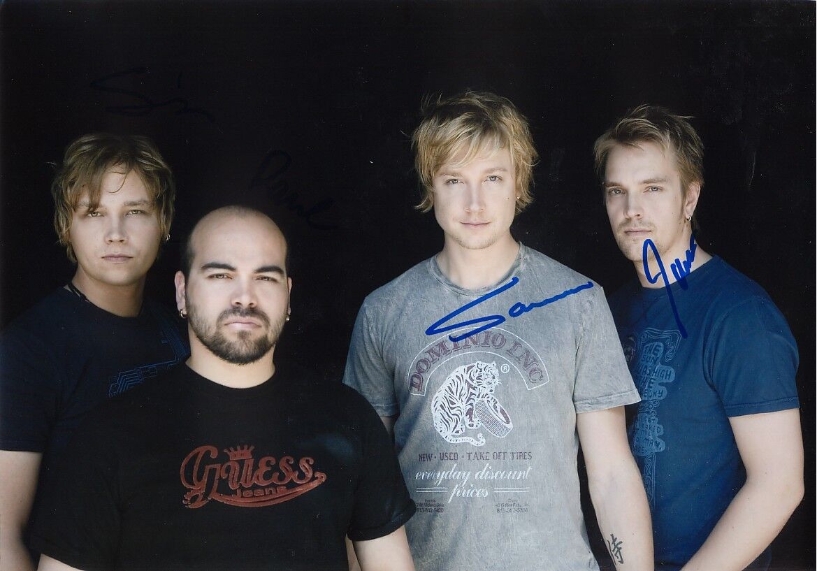 Sunrise Avenue genuine autograph 8x12