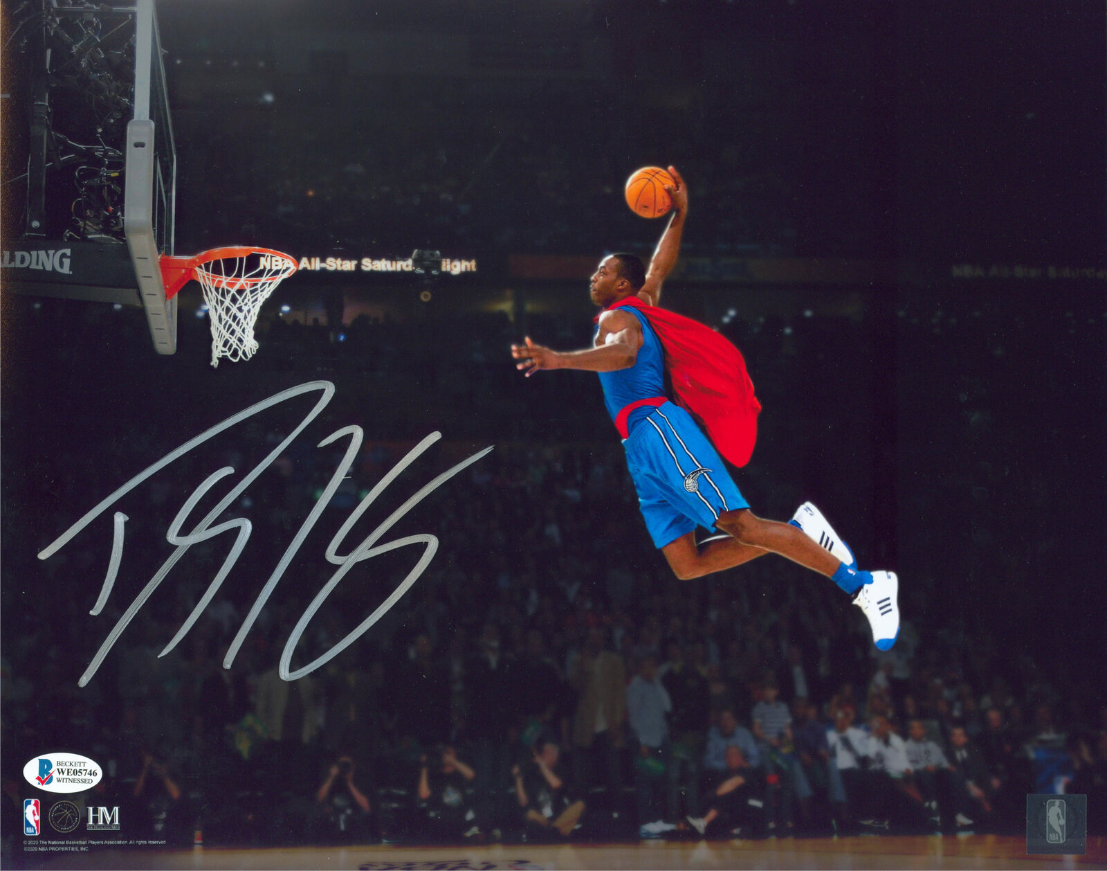 Magic Dwight Howard Authentic Signed 11x14 Superman Photo Poster painting BAS Witnessed