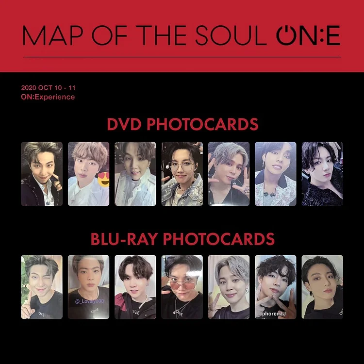 방탄소년단 Map Of The Soul ON:E Concert Card