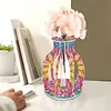 Mandala en bois acrylique - Vase artisanal 5d bricolage