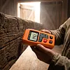 Wood Moisture Meter LCD Backlight Digital Wood Moisture Tester with 4 Switchable Modes High Precision for Firewood Paper Floor (Battery Not Included)
