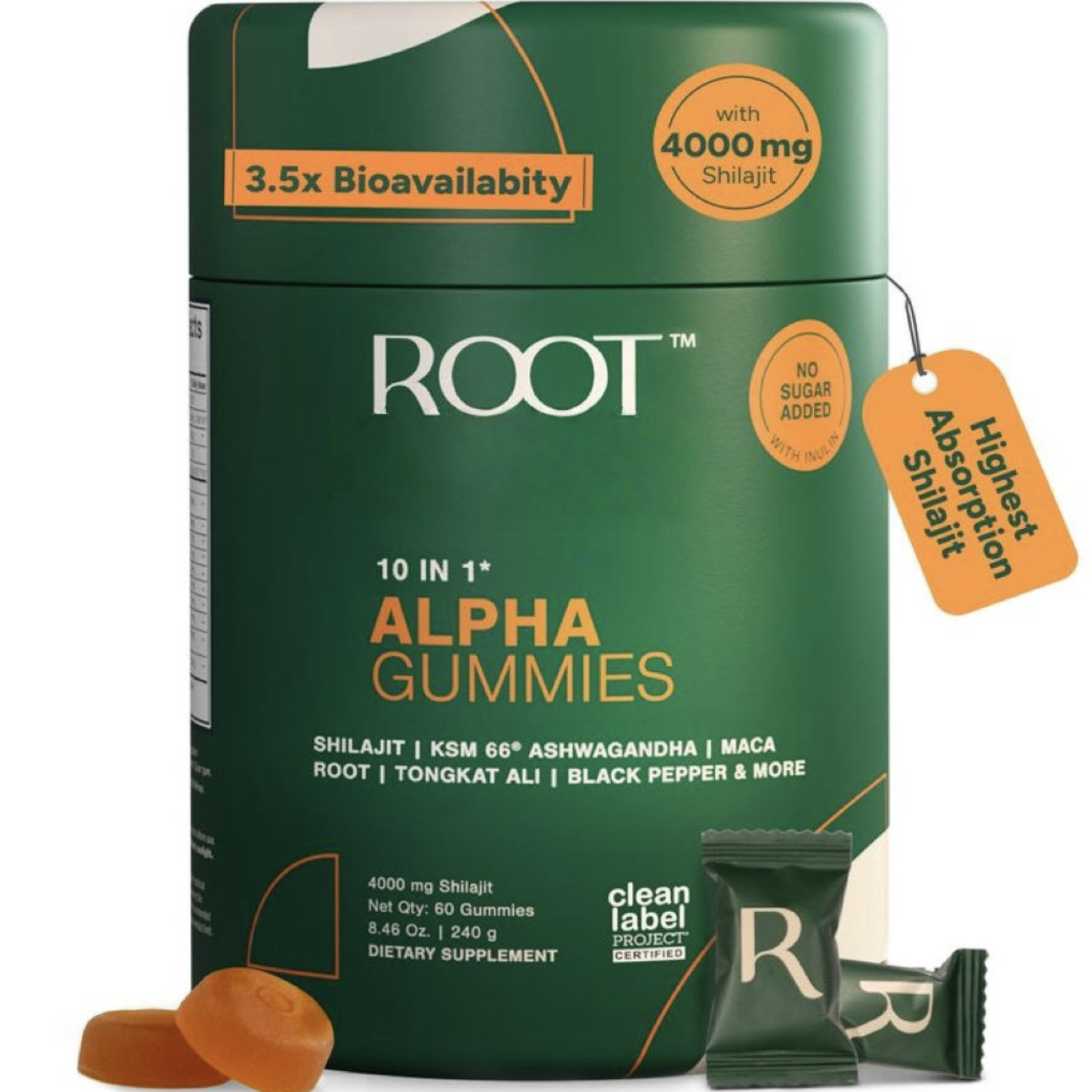 10-in-1 Shilajit Energy Gummies | 4000mg Pure Himalayan Resin | Vegan & Sugar-Free