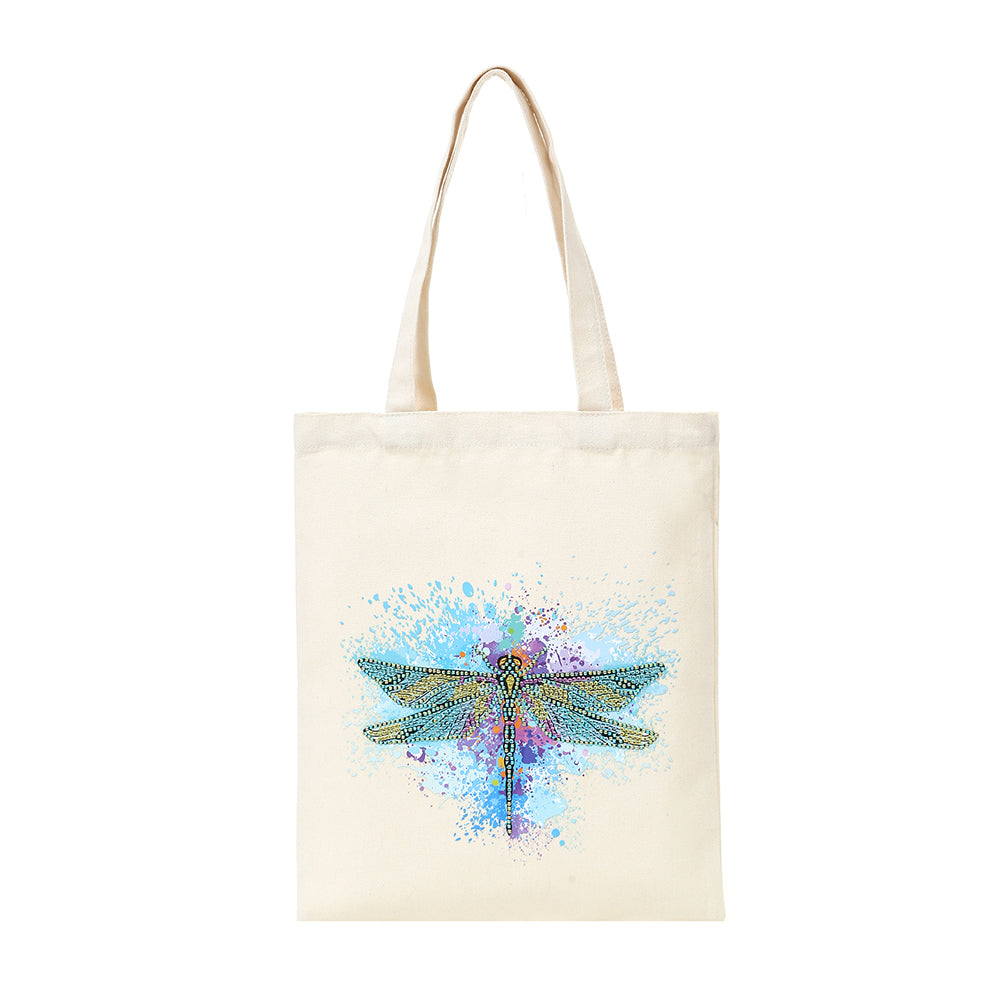 DIY Dragonfly Diamond Painting Shopping Tote Bag Mosaic Kit Drawing (BB026) gbfke