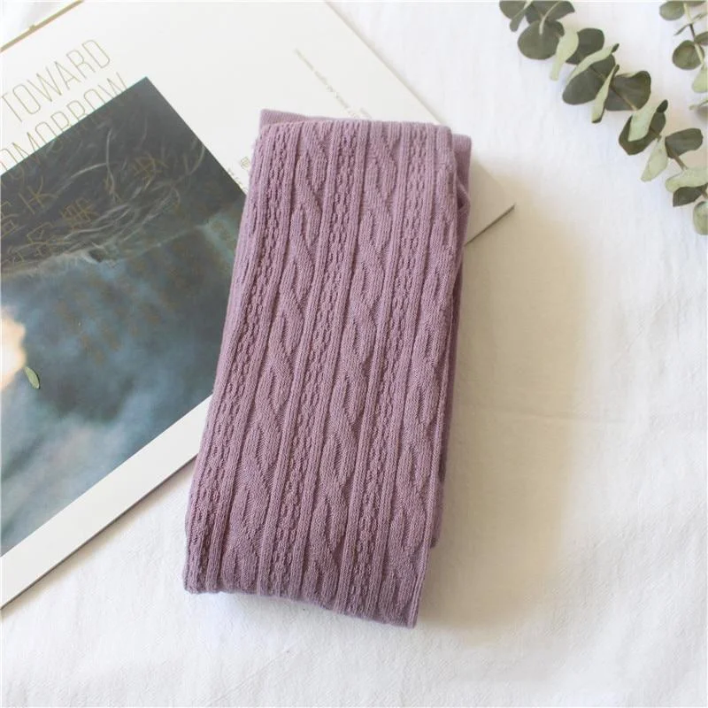 3-10Yrs Children Spring/Autumn Tights Cotton Baby Girl Breathable Pantyhose Kids Infant Knitted Collant Tights Girls Clothing