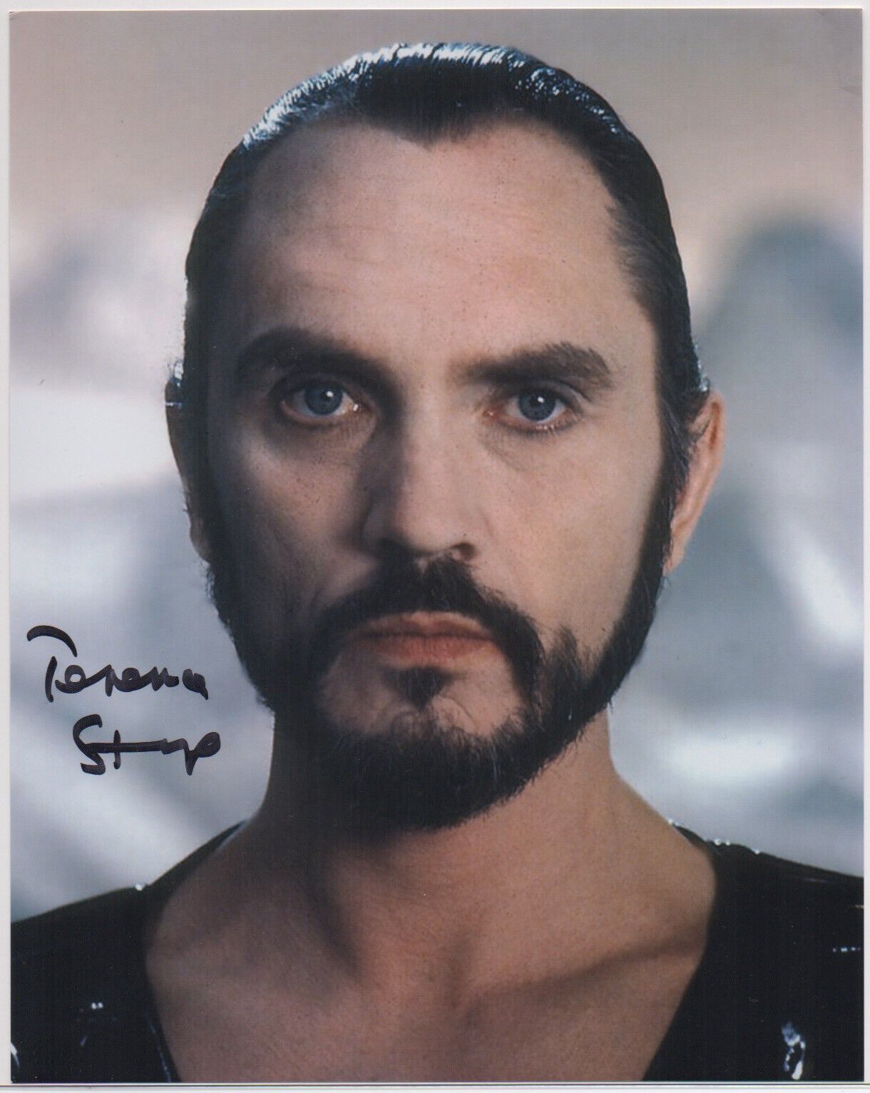 TERENCE STAMP signed SUPERMAN 8x10 Photo Poster painting AUTOGRAPH Beckett BAS Zod Reeve RARE