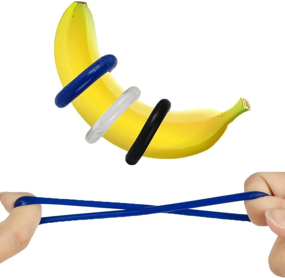 3 Colors Silicone Cock Rings Reusable Sex Toys For Men