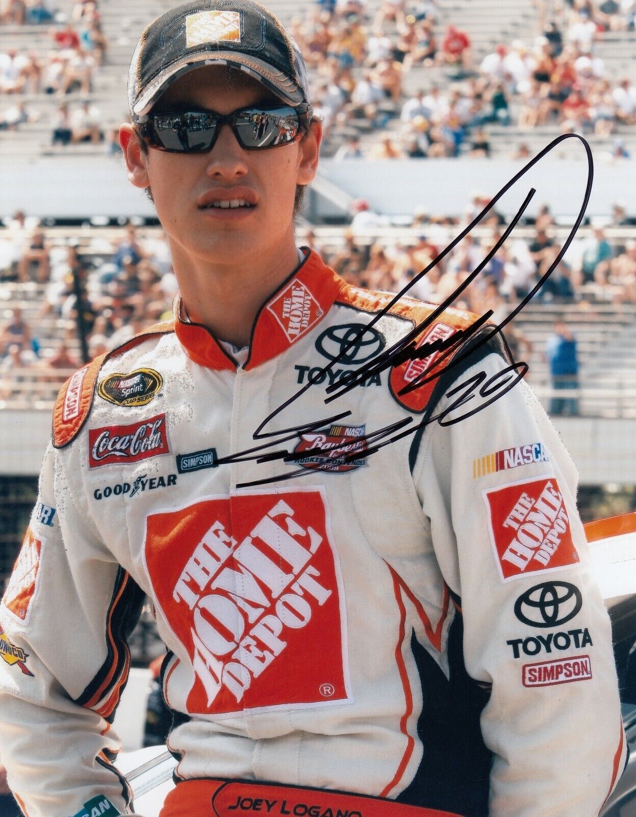 Joey Logano #0 8x10 Signed Photo Poster painting w/ COA NASCAR