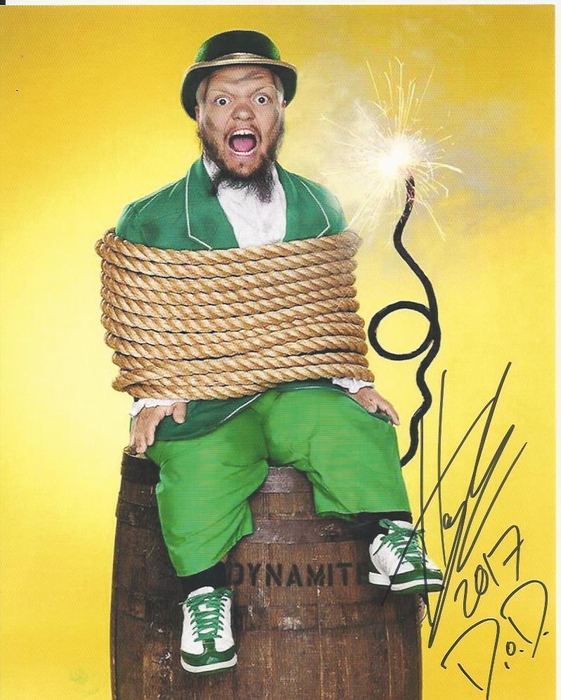 Swoggle aka Hornswoggle - Wrestling signed Photo Poster painting