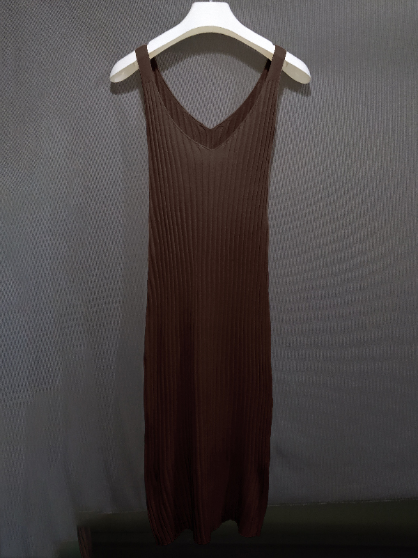 Vintage Simple Solid Color Knitting Sweater Dress