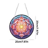 Diamond Painting Stained Glass Mandala Flower Pendant